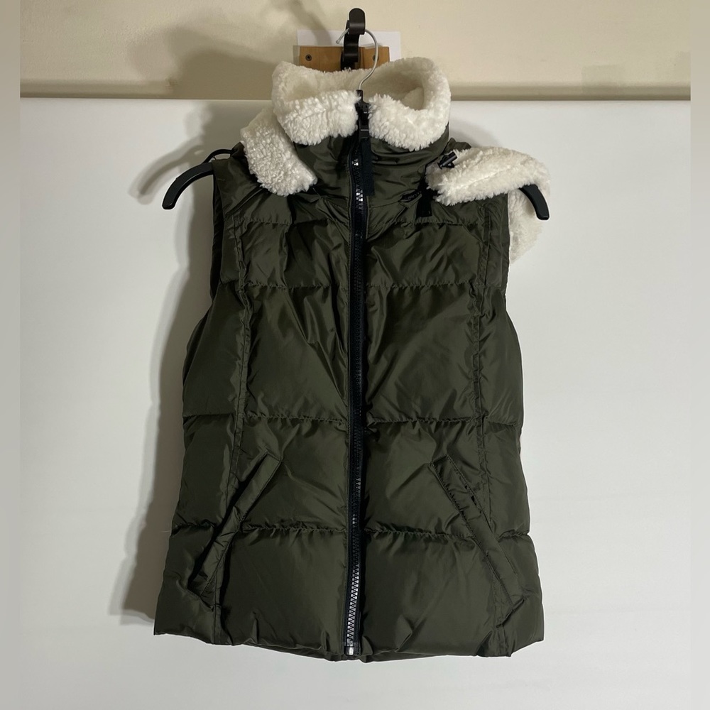 Aqua Vest Womens Medium Hoodie Full Zip Puffer Jacket